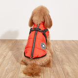 Pet Warm Dog Cotton-padded Clothes Fleece-lined Thickened Reflective Gallus - Minihomy