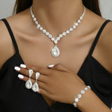 Sun and Moon Rhinestone Jewelry Set: Perfect for Special Occasions