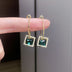 New Fashion Square Earrings Special-interest Design Inlaid Zircon Women: Elevate Your Style - Minihomy