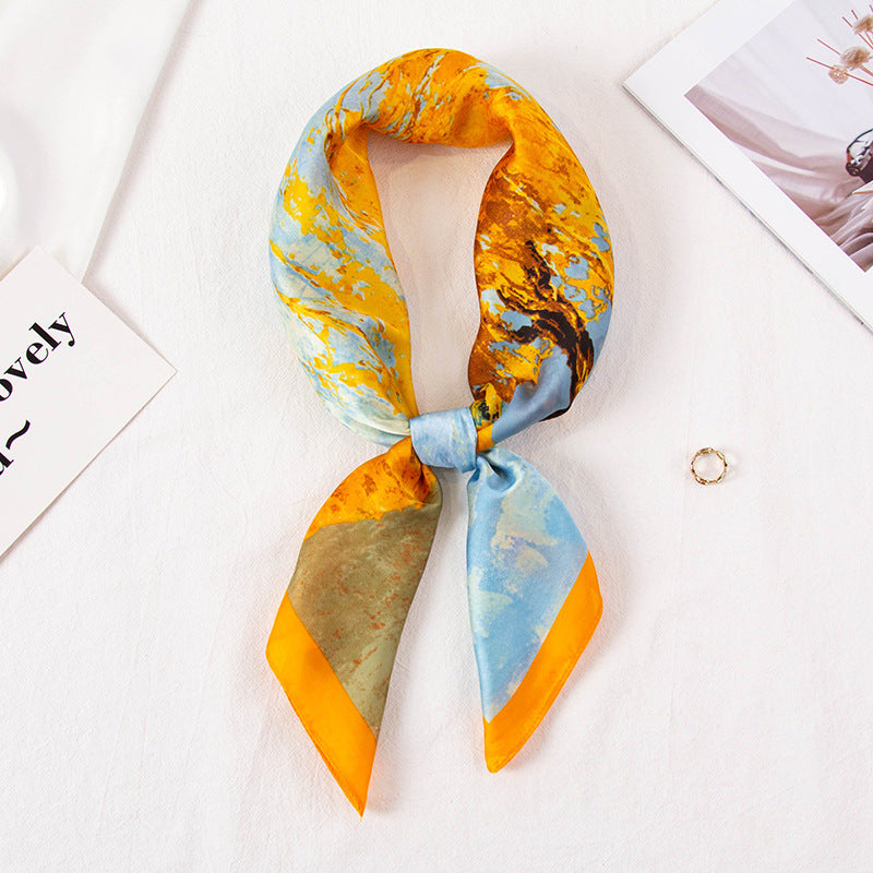 All-Matching Imitated Silk Scarves Decoration - Minihomy