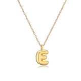 Copper Plated Gold 26 English Letters Pendant Necklace Niche Personality Clavicle Chain