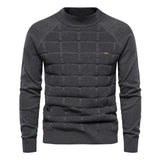 Men's Casual Round Neck Pullover Bottoming Sweater