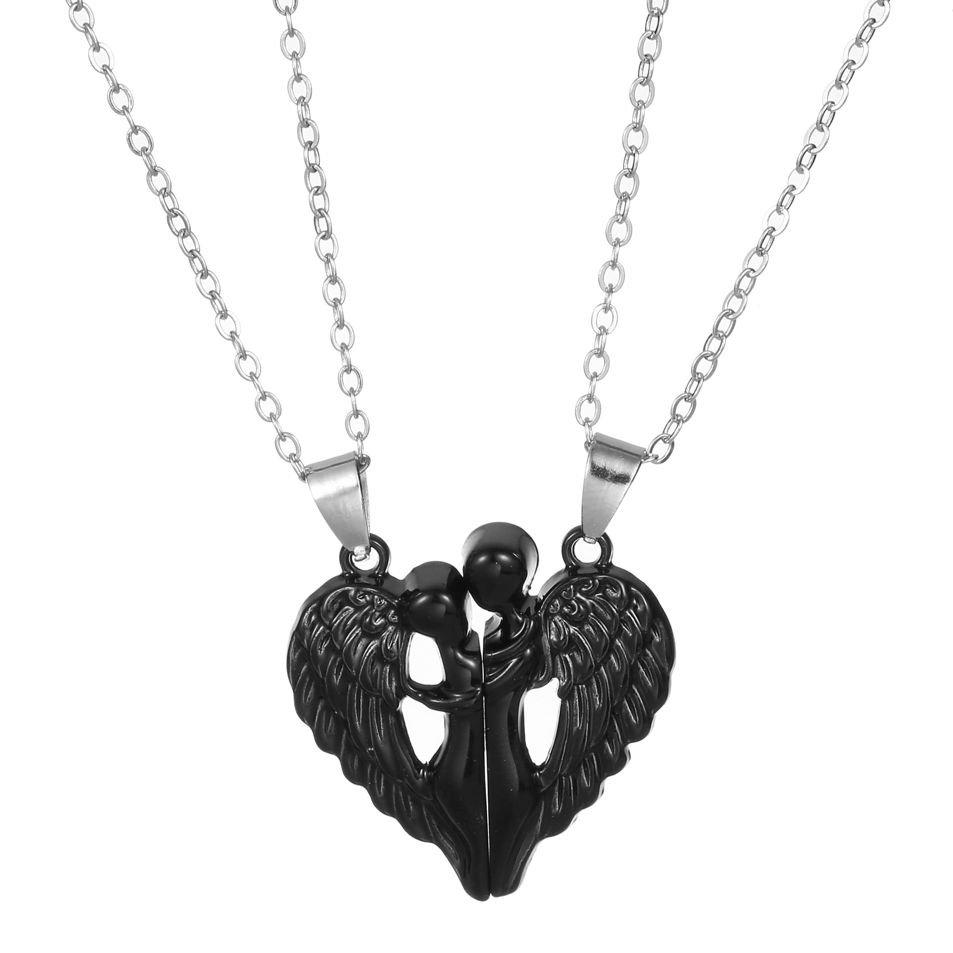 Angel Wings Hug Necklace: A Magnetic Love Necklace - Minihomy