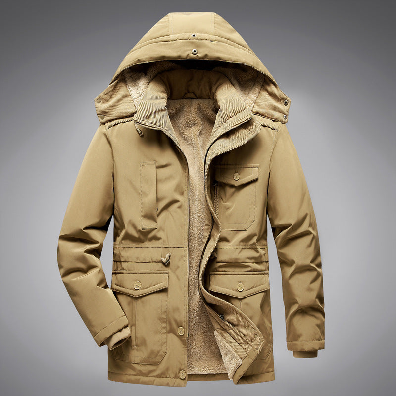 Lambswool Liner Cotton Coat Jacket