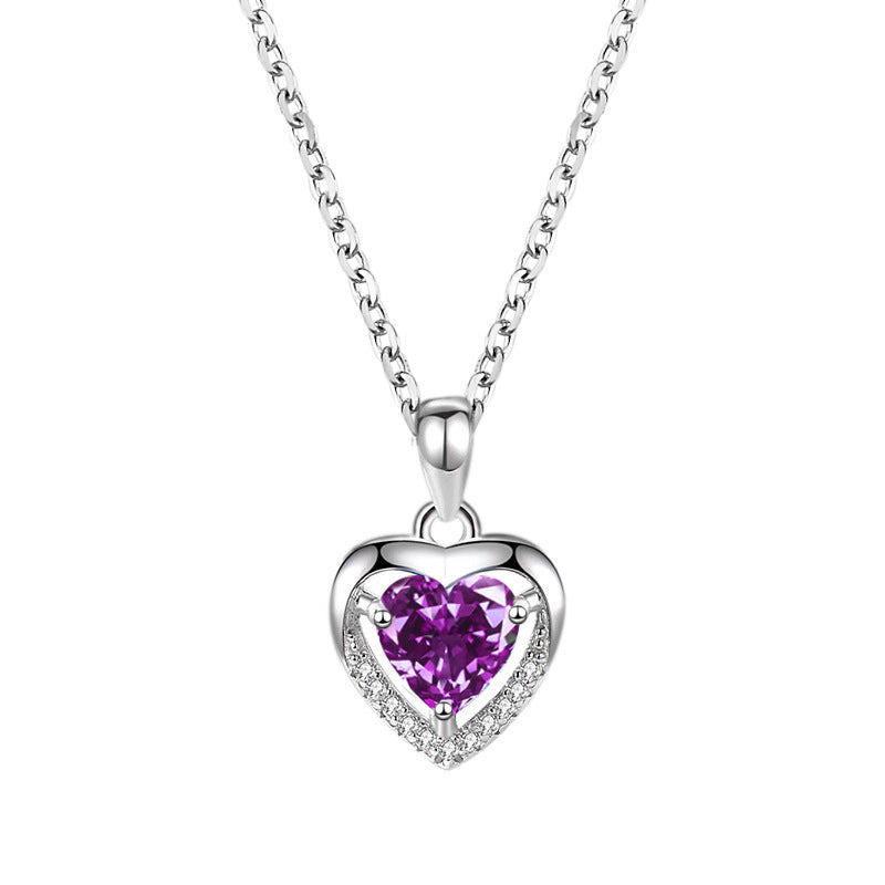 925 Heart-shaped Rhinestones Personalized Necklace For Women: A Symbol of Elegance and Romance