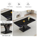 Black Modern Dining Table with MDF Legs - F-790 for Home & Office - Minihomy