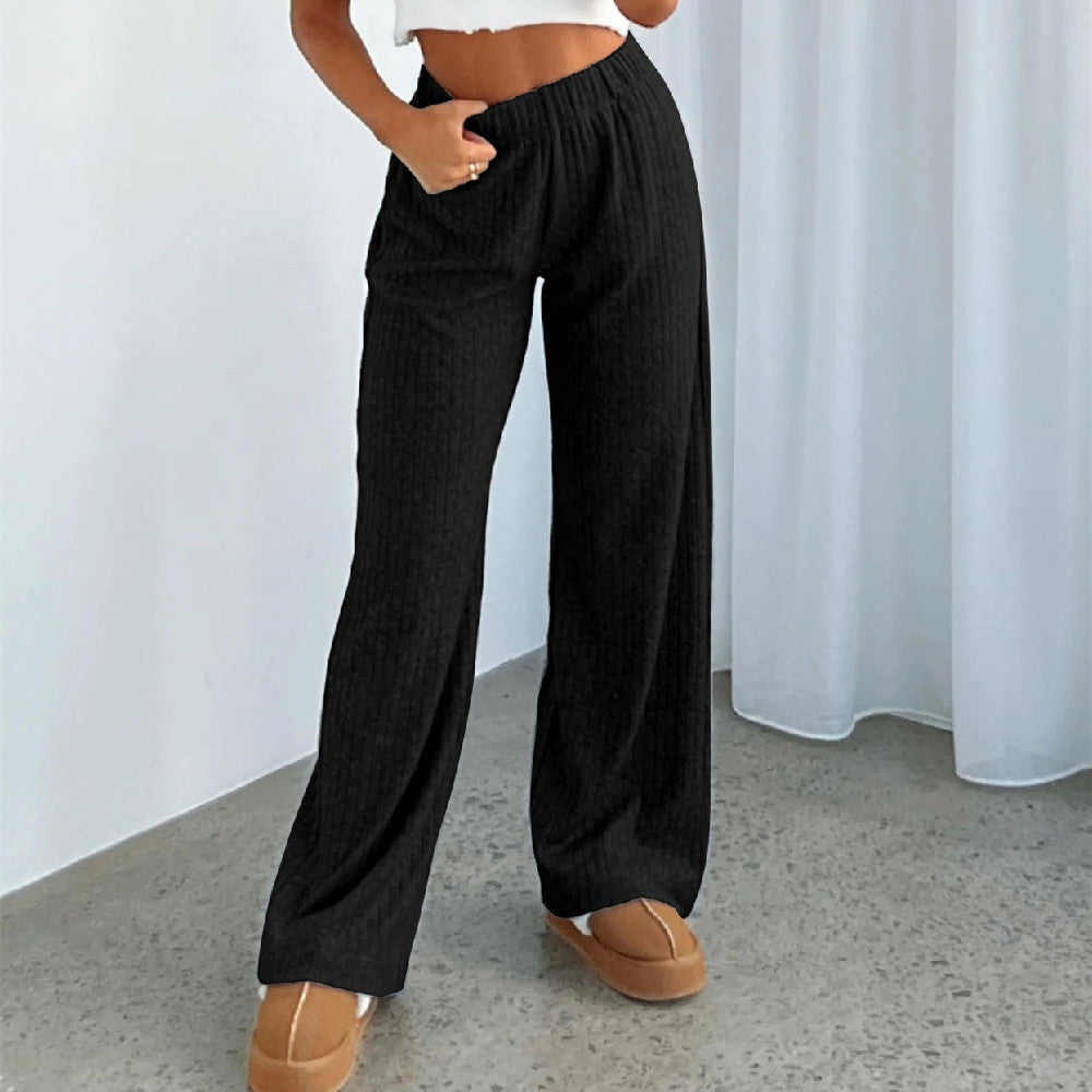 Women's Clothing Casual Straight Trousers