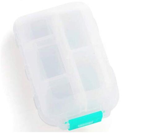 Travel Pill Organizer 10 Grid Moisture-Proof Pills Box