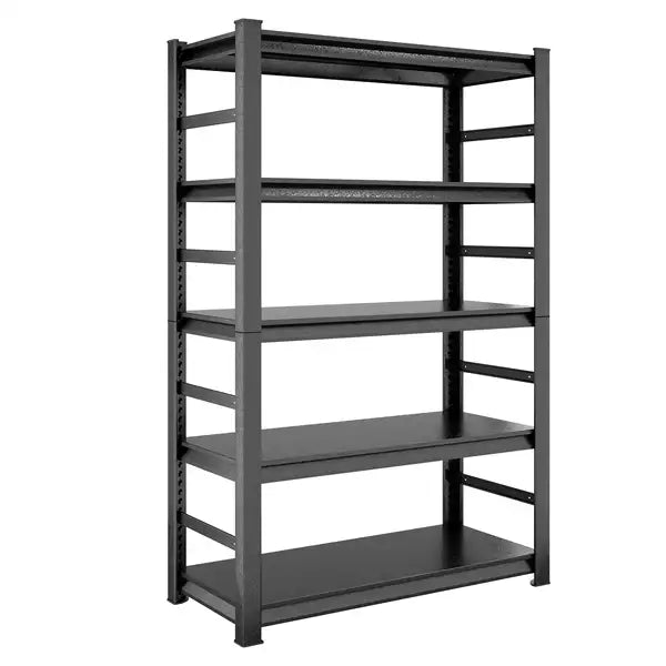 Heavy Duty 5-Tier Metal Shelving Unit - Adjustable Storage Rack for Garage & Kitchen (72x47.2x23.6")