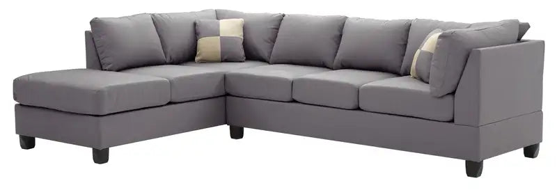 Malone Sectional Sofa, Gray - G642B-SC (3 Boxes)