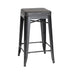 Hank Barstools (Set of 2) - Black Modern Kitchen Counter Stool - Minihomy