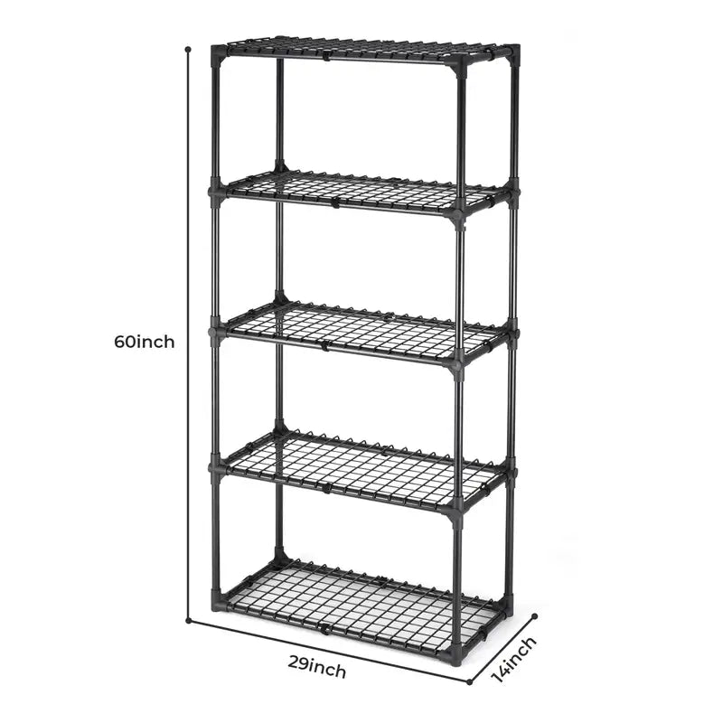 Heavy-Duty 5-Shelf Wire Rack - Storage Shelving Unit