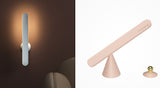 Wireless Wall Lamp with Magnetic Suction: Geometric Desk Lamp for Reading & Night Light