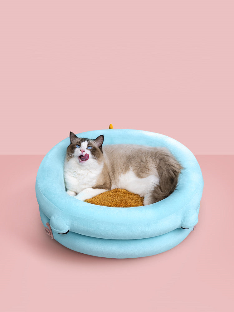 Winter Warm Cat Bed Dog Kennel - Cozy Pet Nest for Your Furry Friend