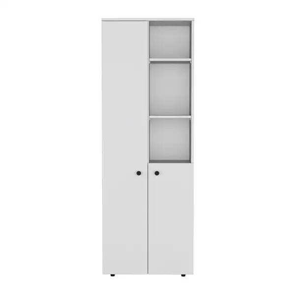 Konik 67" Kitchen Pantry Cabinet - 3 Doors, 3 Shelves, High Storage