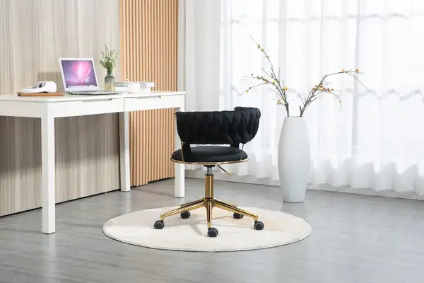 Adjustable Home Office Desk Chair - Modern Swivel Chair for Small Spaces