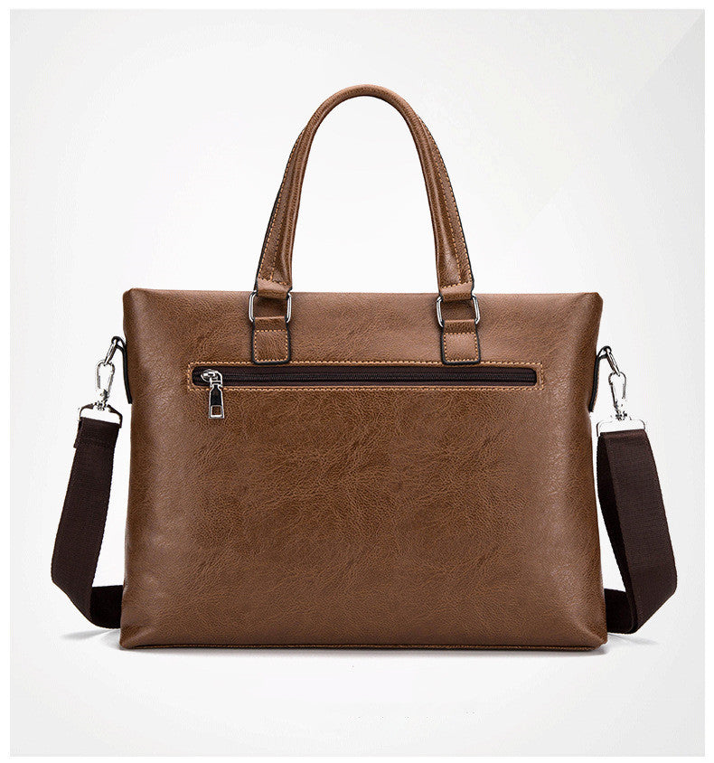 Men's Business Horizontal Briefcase Handbag: Style Meets Functionality - Minihomy