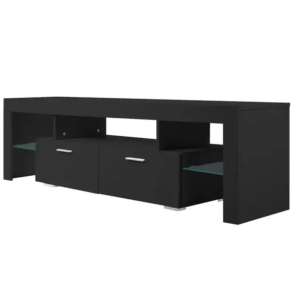 Modern LED TV Stand with Storage & Drawer - Up to 75 Inches