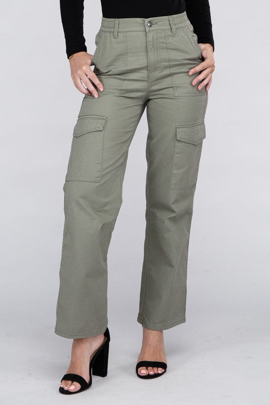 Everyday Wear Elastic-Waist Cargo Pants: Your Go-To Comfort Statement