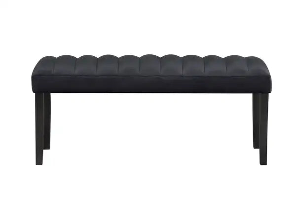 Black Metal Bench - Outdoor Patio Furniture - VHONG