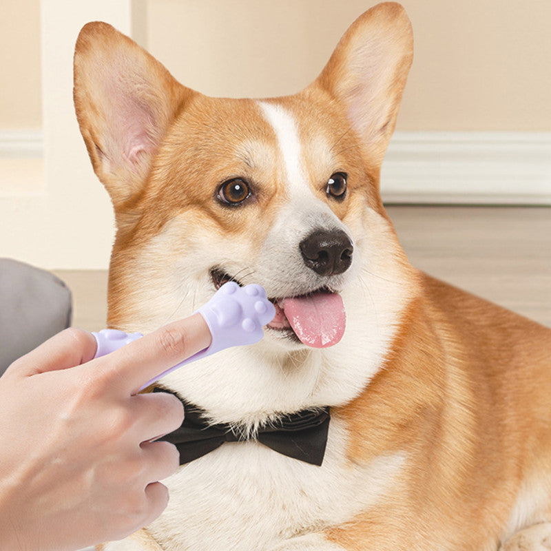 Dog Finger Toothbrush for Small Dogs - Keep Those Canine Smiles Shining Bright