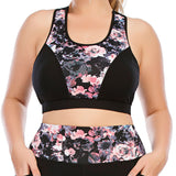 Workout Clothing Suit Plus Size Yoga Wear Tight Sports Bra