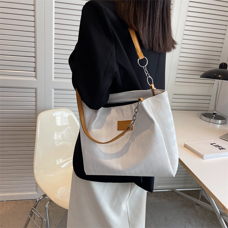 Rhombus Pattern Totes Chain Shoulder Bag Women