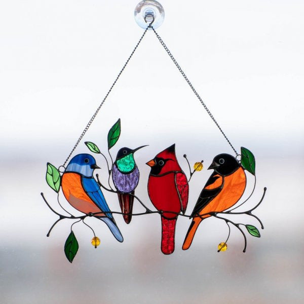 Artificial Bird Pendant Garden Forest