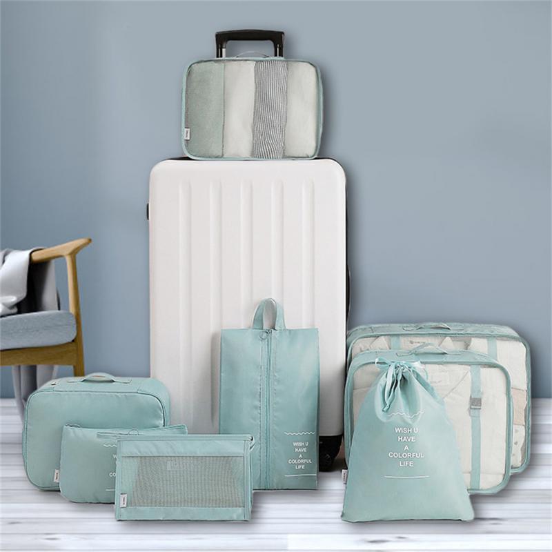 8-Piece Luggage Divider Set | Travel Storage Bags for Clothes, Underwear, Shoes & More