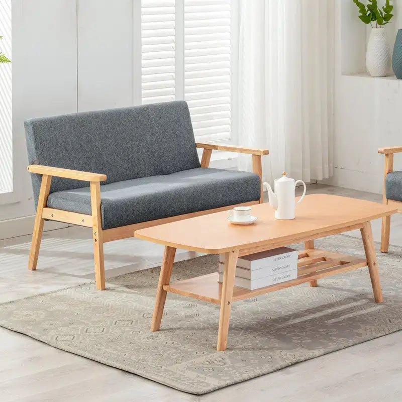 Bahamas Coffee Table & Loveseat Set: Stylish Living Room Furniture