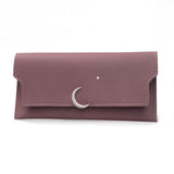 Star Moon Rivet Zipper Soft Coin Wallet