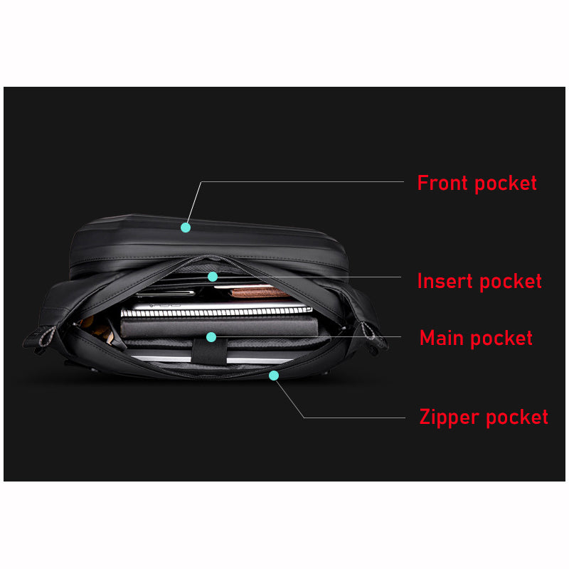 Men's Messenger Shoulder Waist Bag Large Capacity Waterproof Chest Bags Wear-resistant - Minihomy