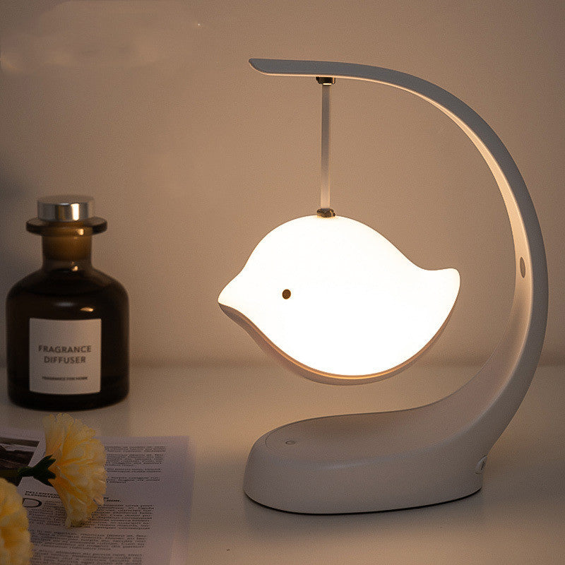 USB Baby Sound Machine - Multi-Color Dimmable Cute Bird Lamp for Decoration Gift