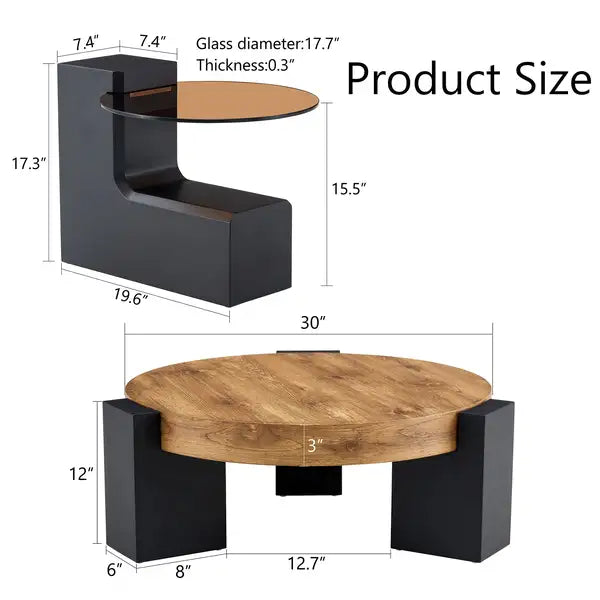 Detachable Double-Decker Coffee Table: Stylish & Flexible Space-Saving Design - Minihomy