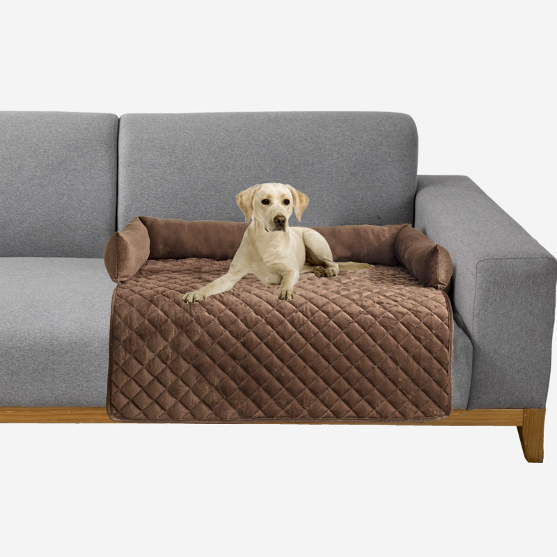 Warm and Cozy Pet Sofa Bed for Large Dogs - Furniture Protector and Cushion