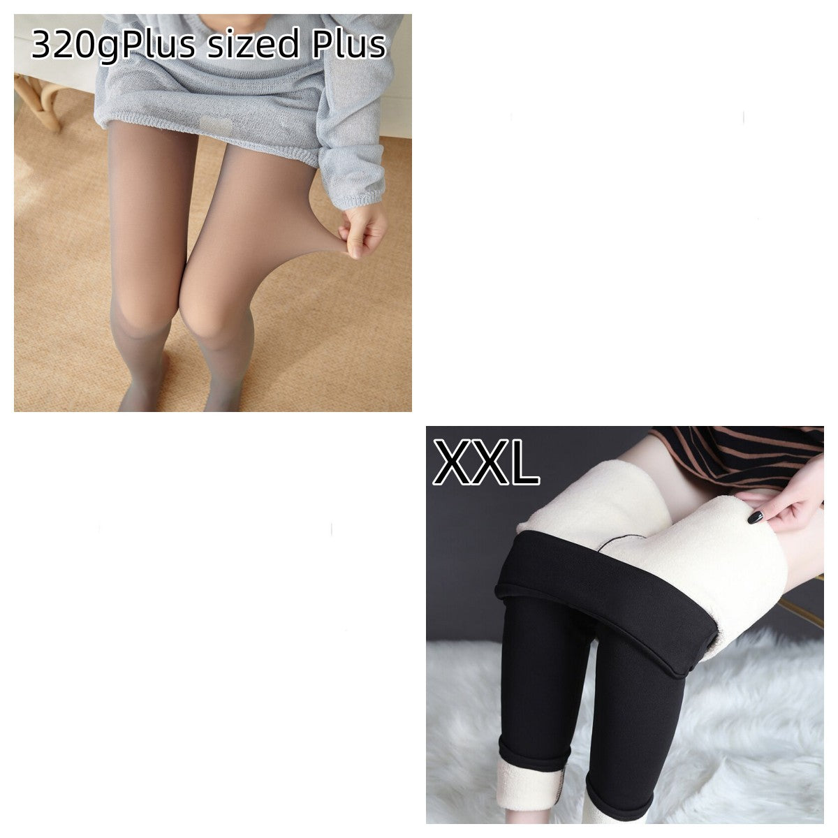 Fleece-lined Thickened Sheer Tights Leggings Transparent One-piece Superb Pantynose