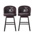 OGDEN KD Swivel Barstools (Set of 2) - Ship to Canada Only - Minihomy