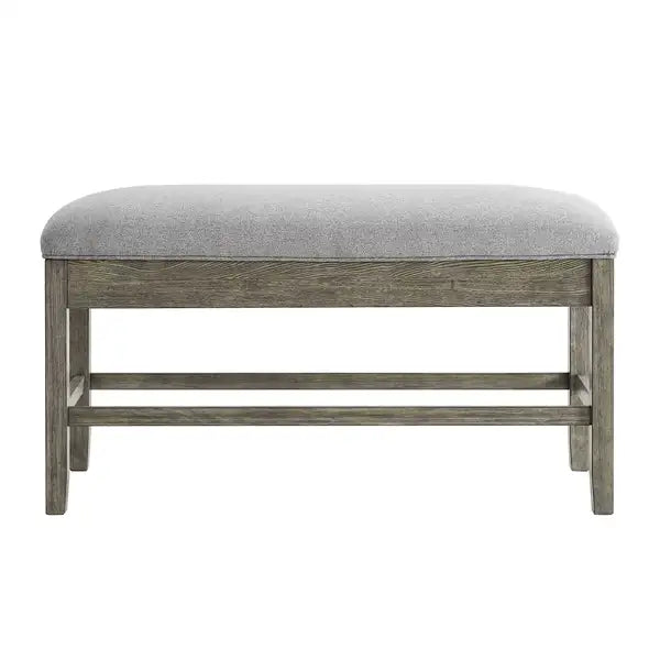 Grayson Dark Gray Storage Bench with Countertop