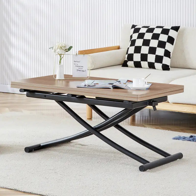 Modern Minimalist Multi-Function Lift Table: Dressing Table, Coffee Table, More