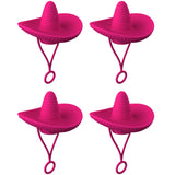 Style Straw Covers Cap - Novelty Cowboy Hat Shaped Toppers