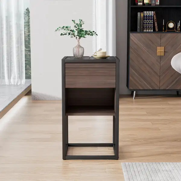 Armando Corner Cabinet: Side Table, Nightstand, Living Room Storage