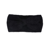 Fuzzy Bow Winter Headband