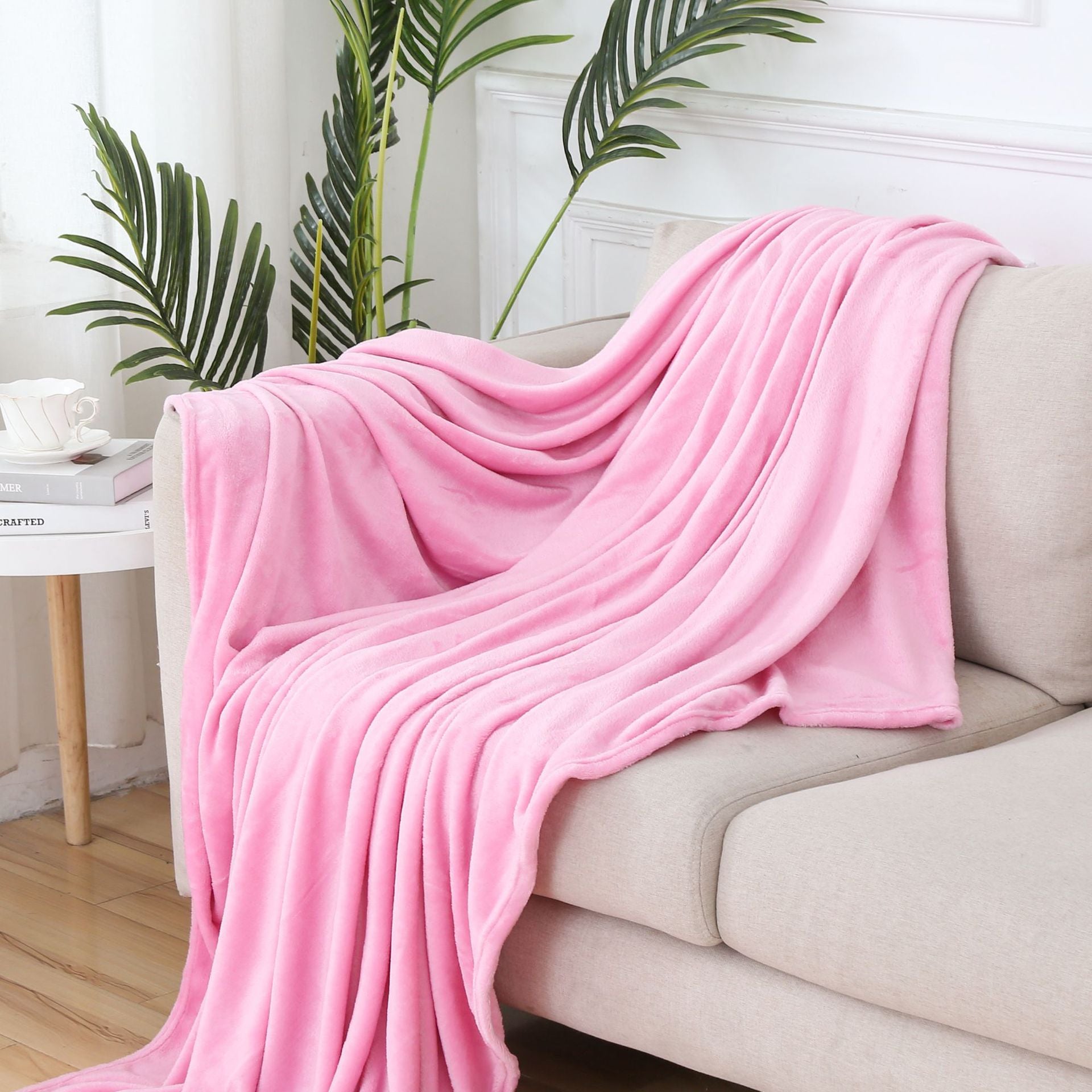 Solid Color Flannel Blanket