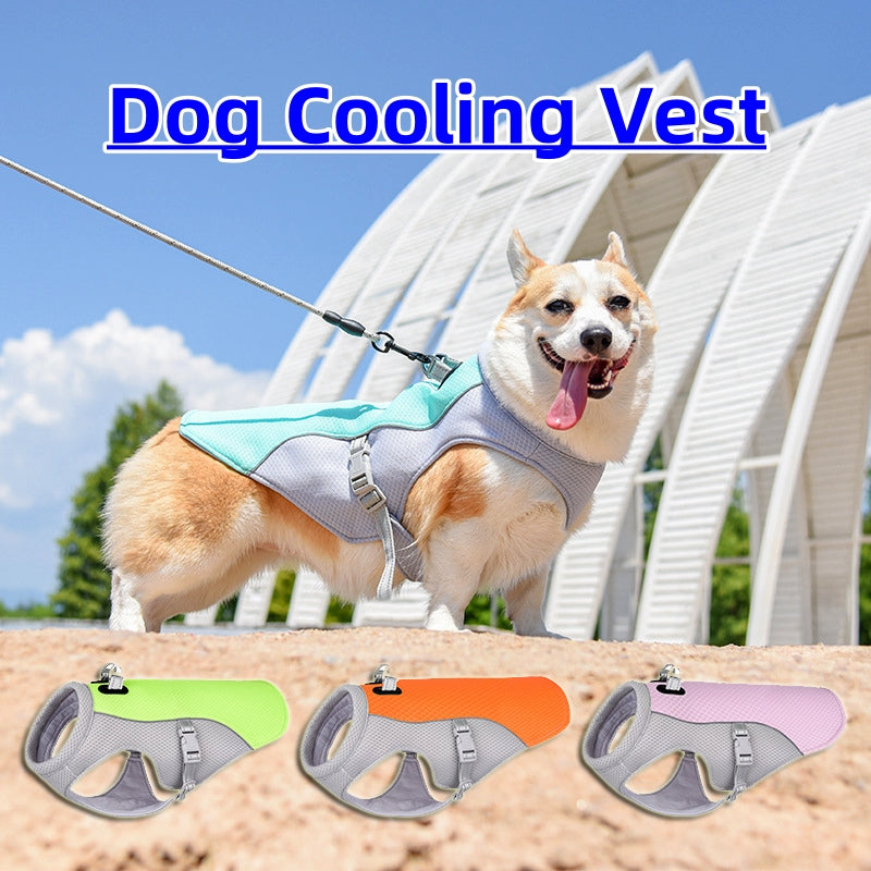 Summer Pet Dog Cooling Vest - Heat Resistant Clothes for Outdoor Walking
