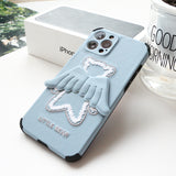 Sand Pink-Bracket Opening and Closing Angel Wings Mobile Phone Case: Style and Protection in One!