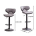 Masaccio Brown Swivel Barstools with Chrome Base - Set of 2 - Adjustable Airlift - Minihomy