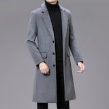 Men Casual Plus Cotton Long Coat: Elevate Your Style with Effortless Elegance