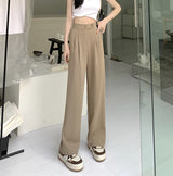 Women's High Waist Loose Drape Suit Wide Leg Pants