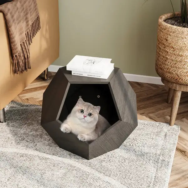 Modern Cat Carrier Sofa Side Table - Pet Furniture Planter