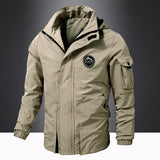 Plus Size Coat Men's Hooded Jacket Outdoor Mountaineering Leisure